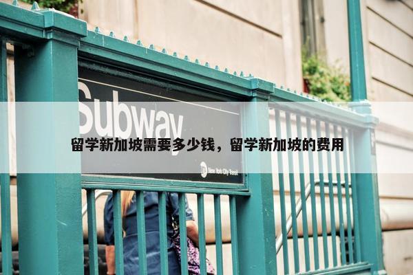 留学新加坡需要多少钱，留学新加坡的费用
