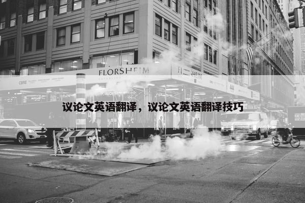 议论文英语翻译，议论文英语翻译技巧