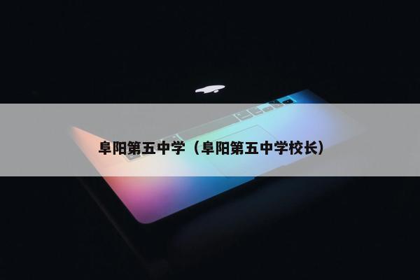 阜阳第五中学（阜阳第五中学校长）