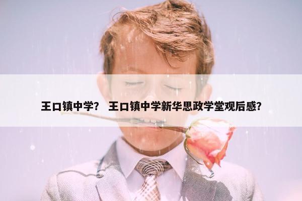 王口镇中学？ 王口镇中学新华思政学堂观后感？