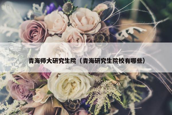 青海师大研究生院（青海研究生院校有哪些）