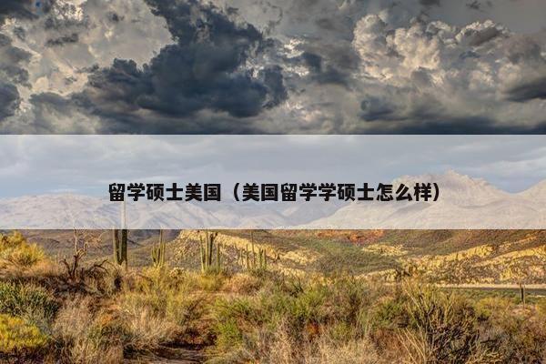 留学硕士美国（美国留学学硕士怎么样）