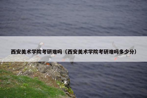 西安美术学院考研难吗（西安美术学院考研难吗多少分）