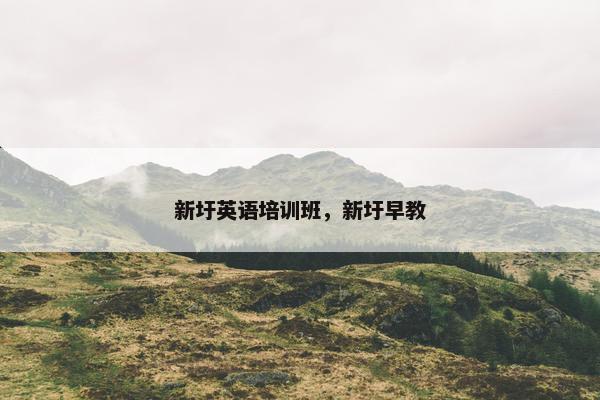 新圩英语培训班，新圩早教