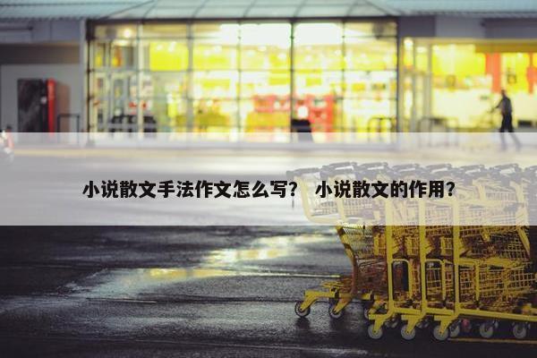小说散文手法作文怎么写？ 小说散文的作用？