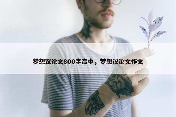 梦想议论文800字高中，梦想议论文作文