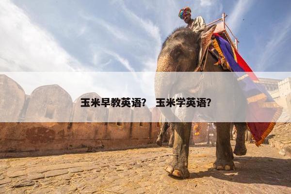 玉米早教英语？ 玉米学英语？