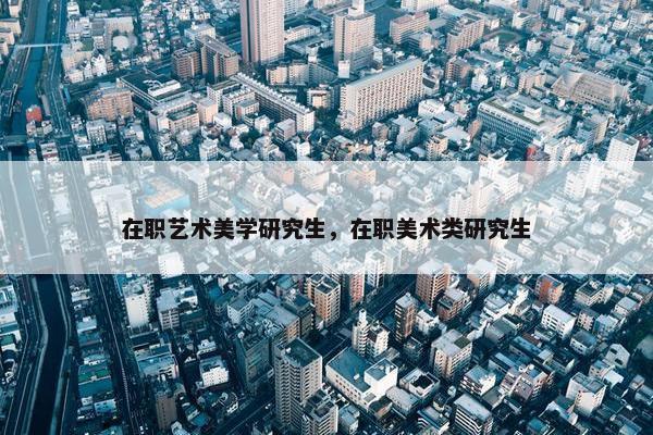 在职艺术美学研究生，在职美术类研究生