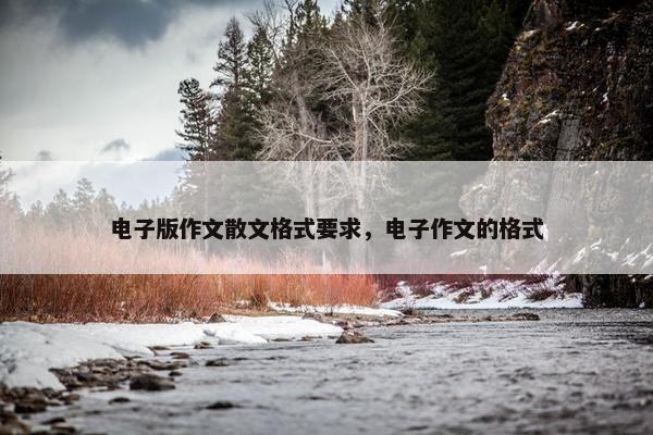 电子版作文散文格式要求，电子作文的格式