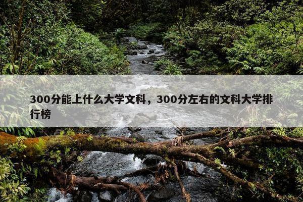 300分能上什么大学文科，300分左右的文科大学排行榜