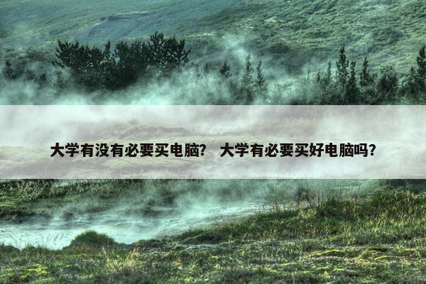 大学有没有必要买电脑？ 大学有必要买好电脑吗？