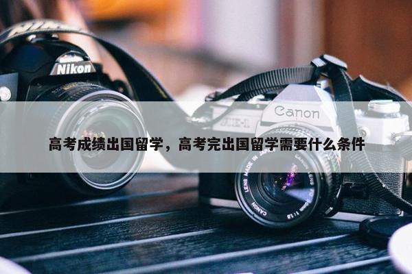 高考成绩出国留学，高考完出国留学需要什么条件