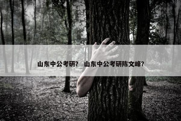山东中公考研？ 山东中公考研陈文峰？