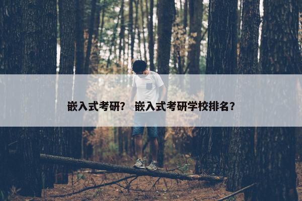 嵌入式考研？ 嵌入式考研学校排名？