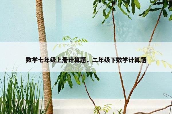 数学七年级上册计算题，二年级下数学计算题