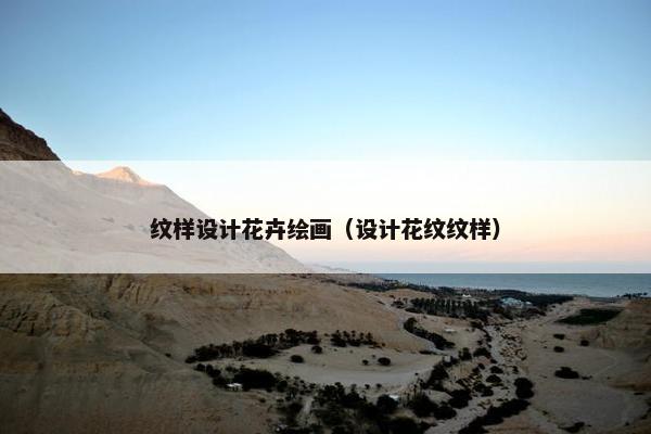 纹样设计花卉绘画（设计花纹纹样）