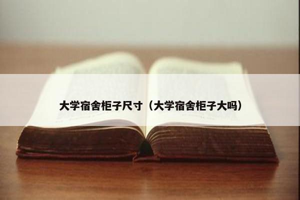 大学宿舍柜子尺寸（大学宿舍柜子大吗）