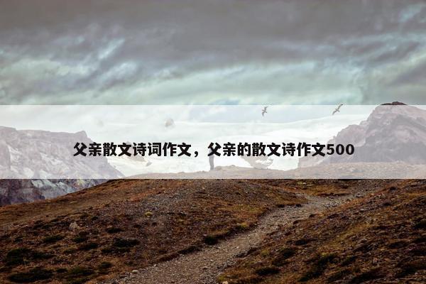 父亲散文诗词作文，父亲的散文诗作文500