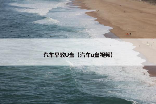 汽车早教U盘（汽车u盘视频）