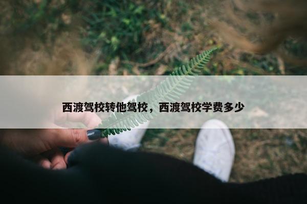 西渡驾校转他驾校，西渡驾校学费多少