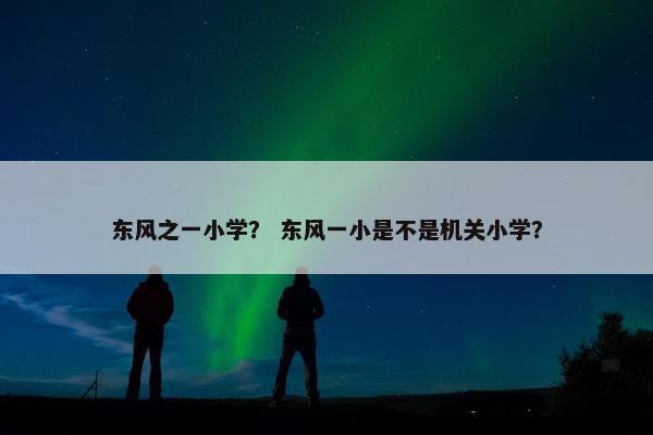 东风之一小学？ 东风一小是不是机关小学？