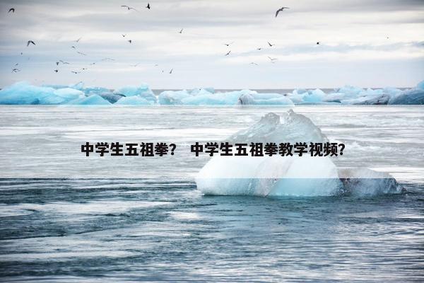 中学生五祖拳？ 中学生五祖拳教学视频？