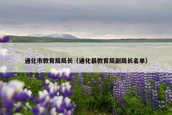通化市教育局局长（通化县教育局副局长名单）