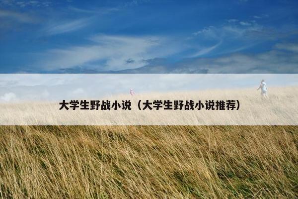 大学生野战小说（大学生野战小说推荐）