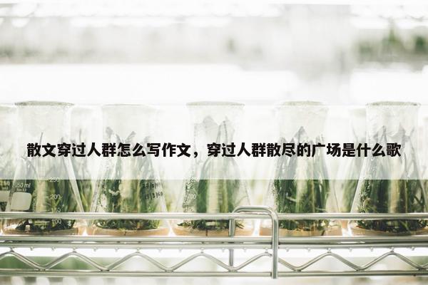 散文穿过人群怎么写作文，穿过人群散尽的广场是什么歌