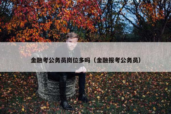 金融考公务员岗位多吗（金融报考公务员）