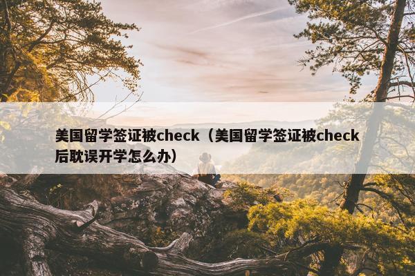 美国留学签证被check（美国留学签证被check后耽误开学怎么办）