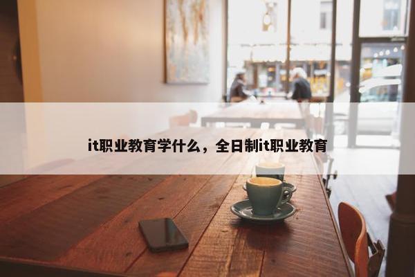 it职业教育学什么，全日制it职业教育