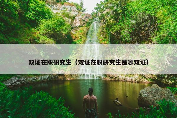 双证在职研究生（双证在职研究生是哪双证）