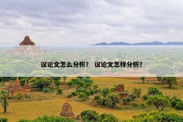 议论文怎么分析？ 议论文怎样分析？