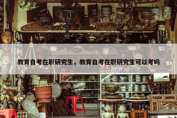 教育自考在职研究生，教育自考在职研究生可以考吗