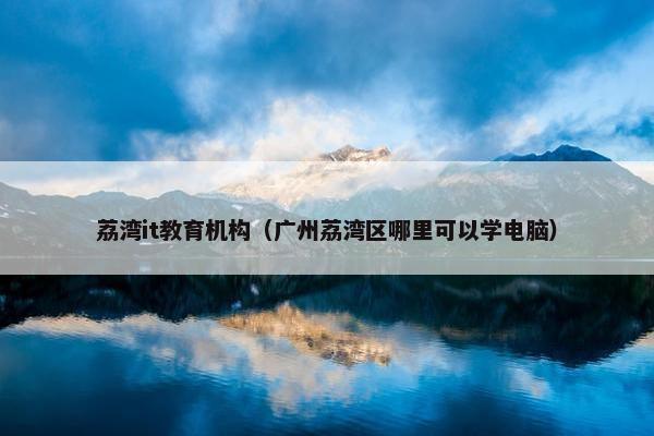 荔湾it教育机构（广州荔湾区哪里可以学电脑）
