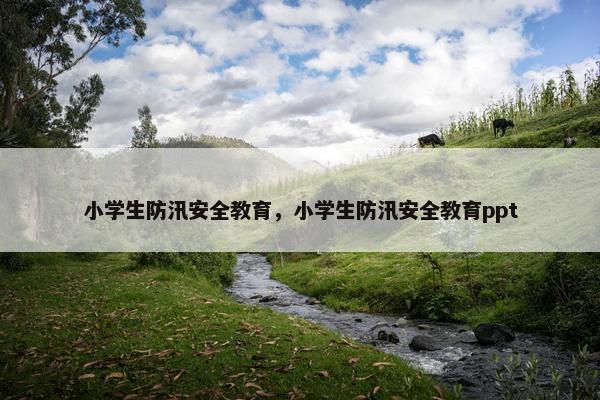小学生防汛安全教育，小学生防汛安全教育ppt