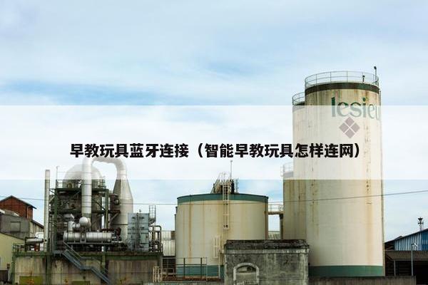 早教玩具蓝牙连接（智能早教玩具怎样连网）