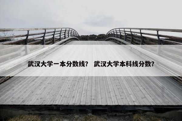 武汉大学一本分数线？ 武汉大学本科线分数？