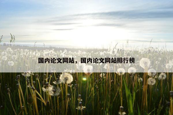 国内论文网站，国内论文网站排行榜