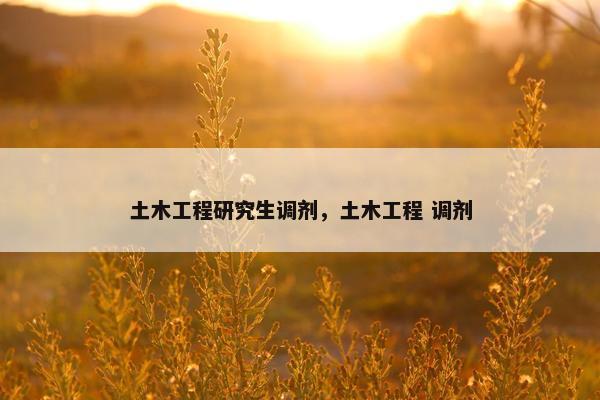 土木工程研究生调剂，土木工程 调剂
