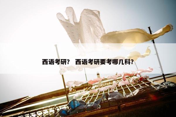西语考研？ 西语考研要考哪几科？