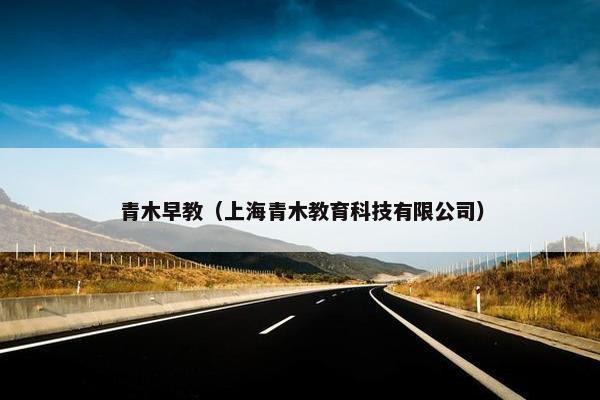 青木早教（上海青木教育科技有限公司）