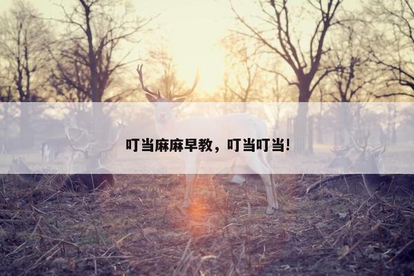叮当麻麻早教，叮当叮当!