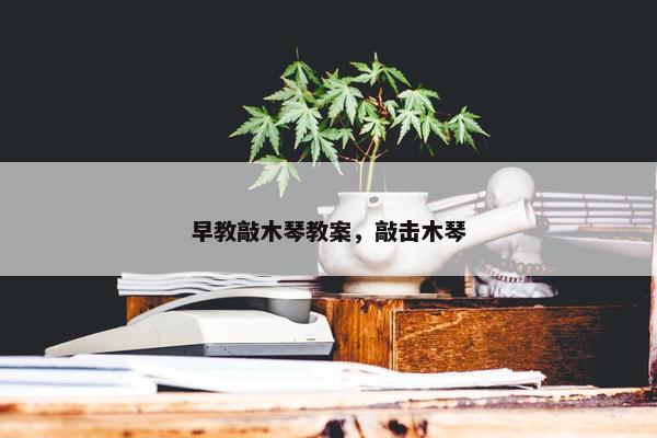 早教敲木琴教案，敲击木琴