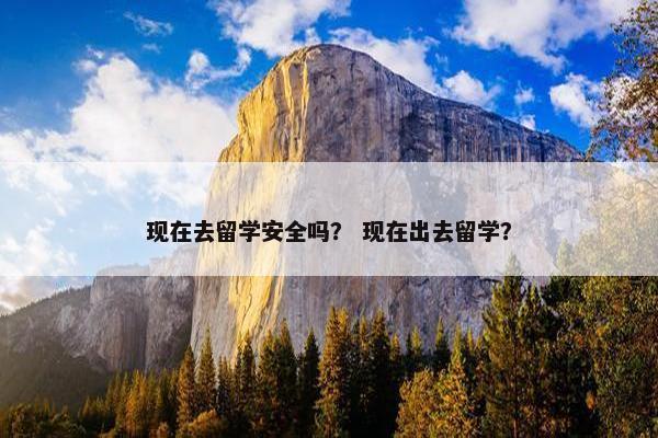 现在去留学安全吗？ 现在出去留学？