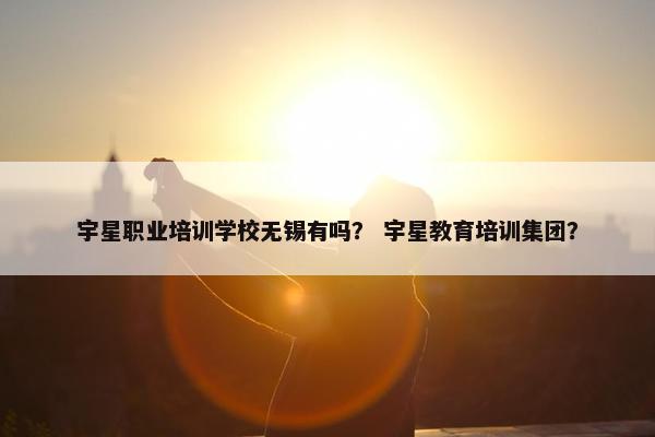 宇星职业培训学校无锡有吗？ 宇星教育培训集团？