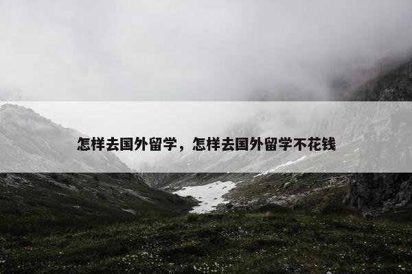 怎样去国外留学，怎样去国外留学不花钱