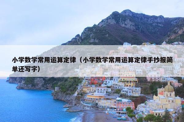小学数学常用运算定律（小学数学常用运算定律手抄报简单还写字）