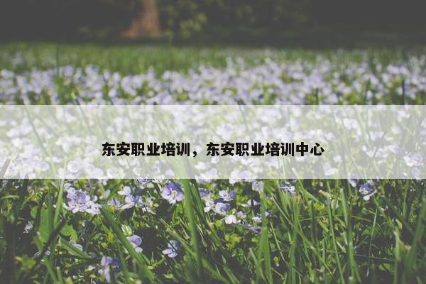 东安职业培训，东安职业培训中心